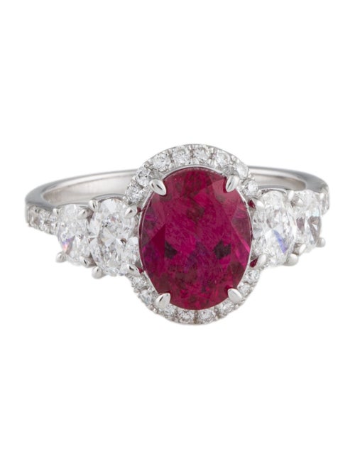 Aamiaa 14K 2.64ct Lab-Grown Ruby and Diamond Cocktail Ring