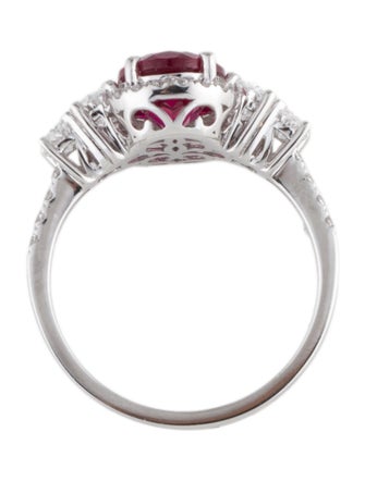 Aamiaa 14K 2.64ct Lab-Grown Ruby and Diamond Cocktail Ring