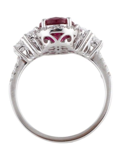 Aamiaa 14K 2.64ct Lab-Grown Ruby and Diamond Cocktail Ring