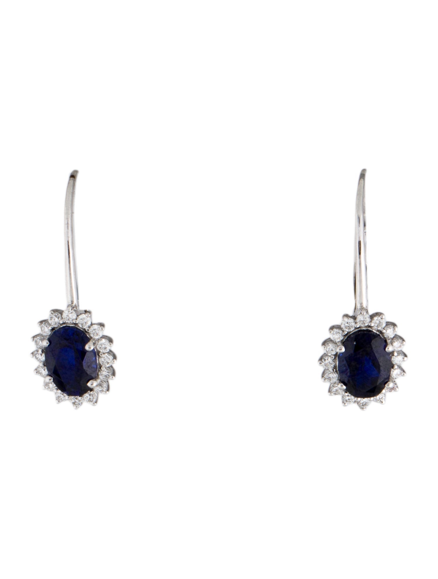 Aamiaa 14K Synthetic Sapphire & Lab-Grown Diamond Drop Earrings