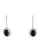 Aamiaa 14K Synthetic Sapphire & Lab-Grown Diamond Drop Earrings