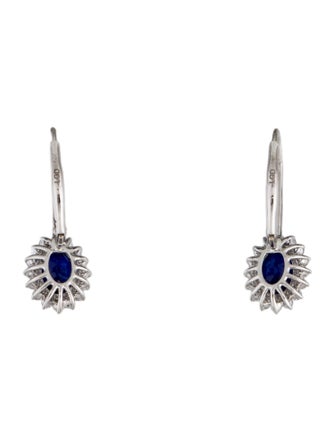 Aamiaa 14K Synthetic Sapphire & Lab-Grown Diamond Drop Earrings