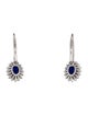 Aamiaa 14K Synthetic Sapphire & Lab-Grown Diamond Drop Earrings