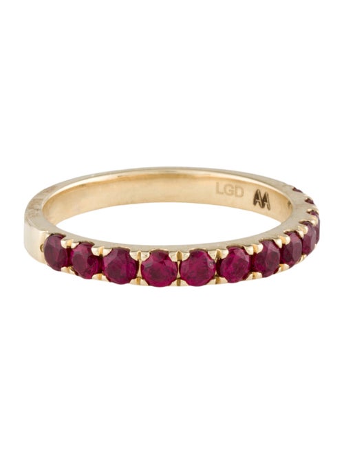 Aamiaa 14K Synthetic Ruby Band