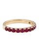 Aamiaa 14K Synthetic Ruby Band