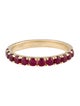 Aamiaa 14K Synthetic Ruby Band