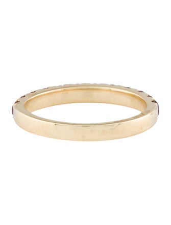 Aamiaa 14K Synthetic Ruby Band