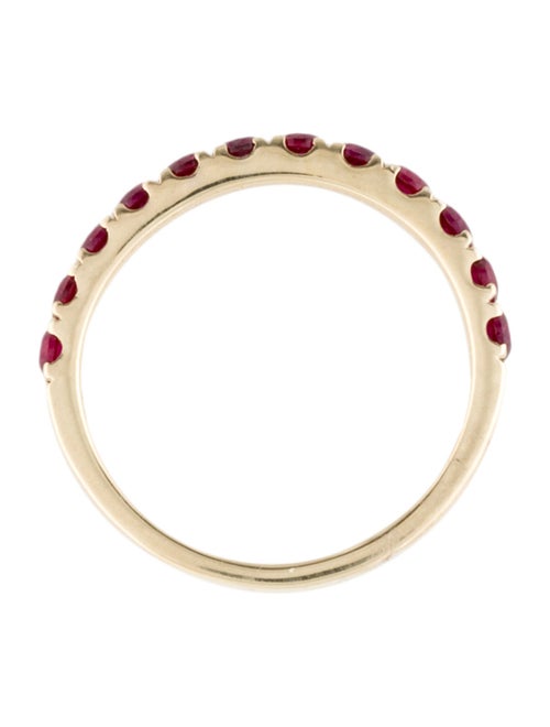 Aamiaa 14K Synthetic Ruby Band