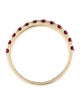 Aamiaa 14K Synthetic Ruby Band