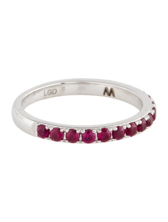 Aamiaa 14K Synthetic Ruby Band