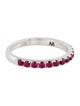 Aamiaa 14K Synthetic Ruby Band