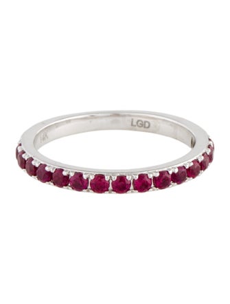 Aamiaa 14K Synthetic Ruby Band