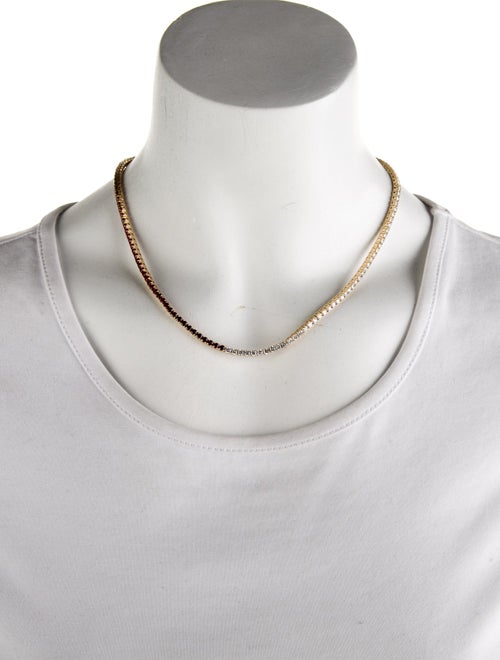 Aamiaa 14K Synthetic Ruby & Lab-Grown Diamond Tennis Necklace