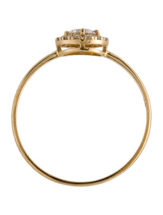 Aamiaa 10K Lab-Grown Diamond Halo Cocktail Ring