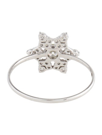 Aamiaa 10K Lab-Grown Diamond Snowflake Ring