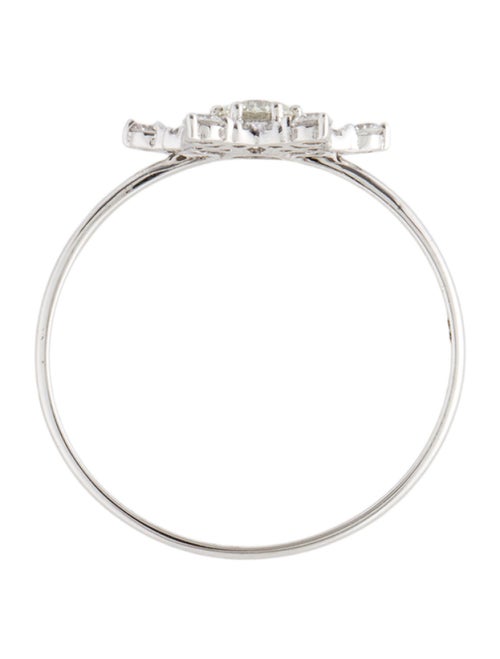 Aamiaa 10K Lab-Grown Diamond Snowflake Ring