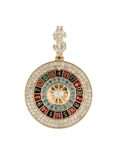 Aamiaa 14K Lab-Grown Diamond Roulette Pendant