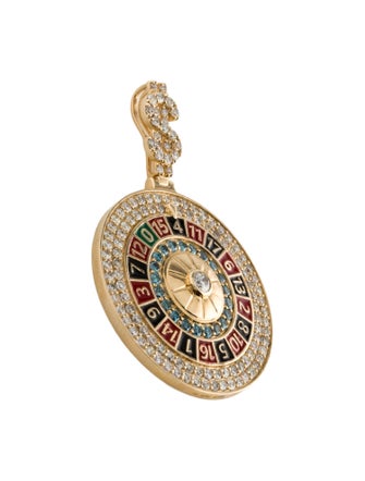 Aamiaa 14K Lab-Grown Diamond Roulette Pendant