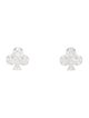Aamiaa 14K Lab-Grown Diamond Spade Stud Earrings
