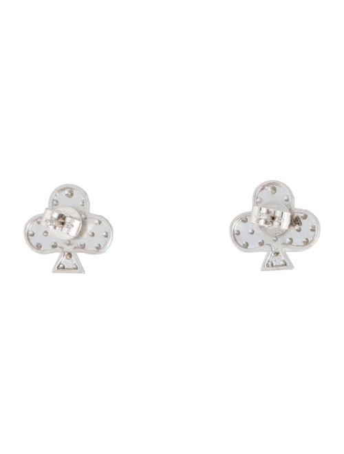 Aamiaa 14K Lab-Grown Diamond Spade Stud Earrings