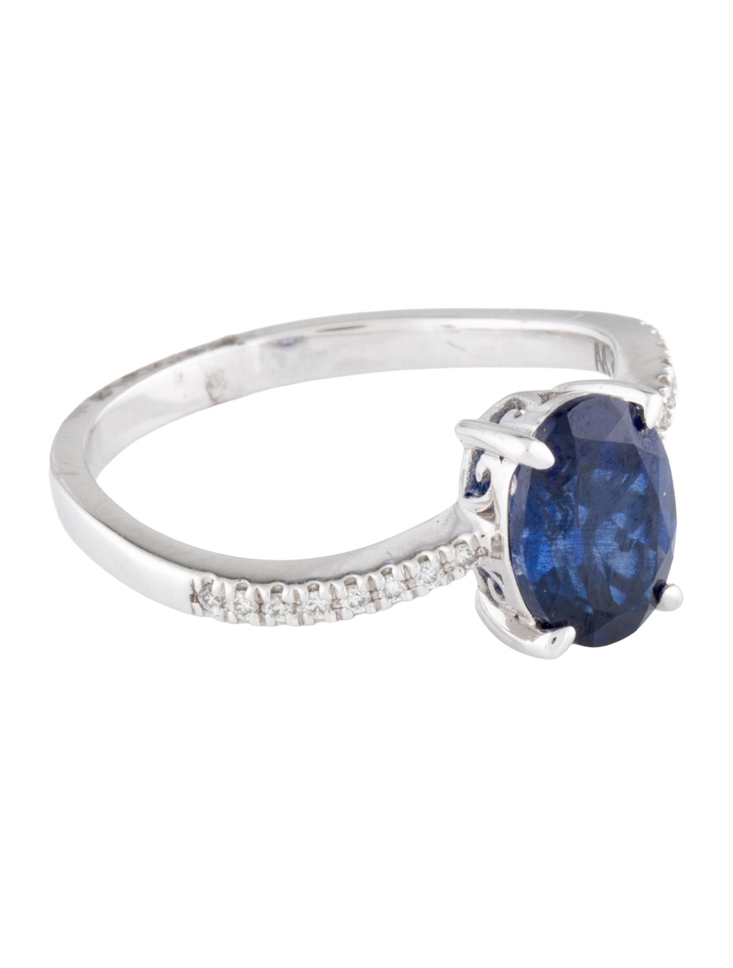 Aamiaa 14K Synthetic Sapphire & Diamond Cocktail Ring