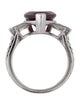 Aamiaa 8.10ct Synthetic Ruby & Lab-Grown Diamond Engagement Ring