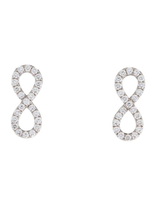 Aamiaa 14K Lab-Grown Diamond Infinity Earrings