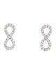 Aamiaa 14K Lab-Grown Diamond Infinity Earrings