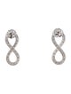 Aamiaa 14K Lab-Grown Diamond Infinity Earrings