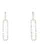 Aamiaa 14K Lab-Grown Diamond Paperclip Earrings