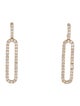 Aamiaa 14K Lab-Grown Diamond Paperclip Earrings