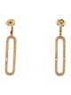 Aamiaa 14K Lab-Grown Diamond Paperclip Earrings