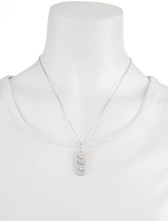 Aamiaa 14K 2.15ctw Lab-Grown Diamond Vertical Paperclip Pendant Neckace