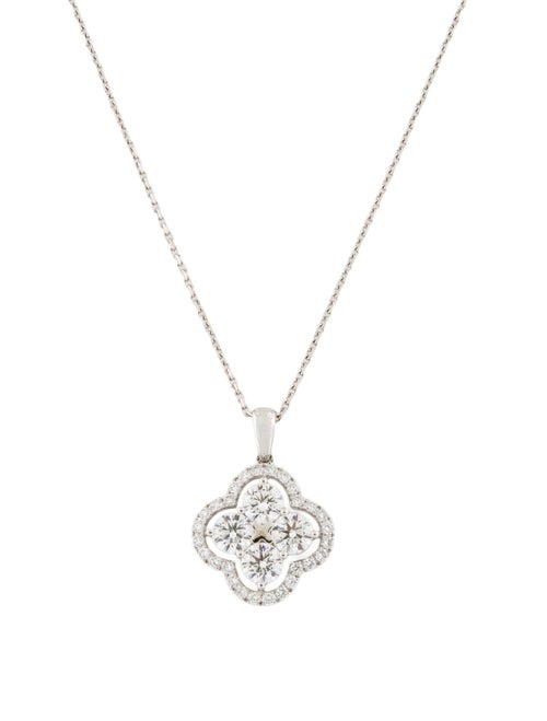 Aamiaa 14K 1.98ctw Lab-Grown Diamond Clover Necklace