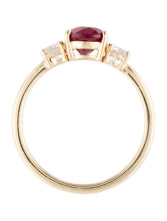 Aamiaa 14K 1.75ct Synthetic Sapphire & Lab-Grown Diamond