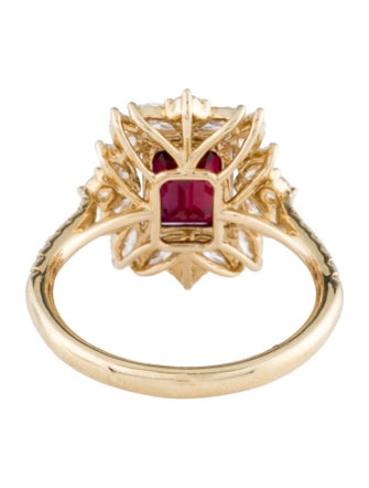 Aamiaa 14K Synthetic Sapphire & Diamond Cocktail Ring