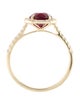 Aamiaa 14K Synthetic Ruby & Lab-Grown Diamond Cocktail Ring