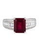 Aamiaa 14K Synthetic Ruby & Lab-Grown Diamond Cocktail Ring