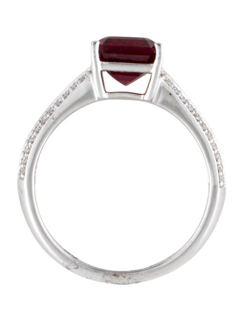 Aamiaa 14K Synthetic Ruby & Lab-Grown Diamond Cocktail Ring