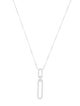 Aamiaa 14K Lab-Grown Diamond Dangling Paperclip Necklace
