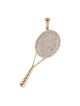 Aamiaa 14K 1.01ct Lab-Grown Diamond Tennis Racket Pendant