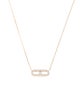 Aamiaa 14K Lab-Grown Diamond Paperclip Necklace