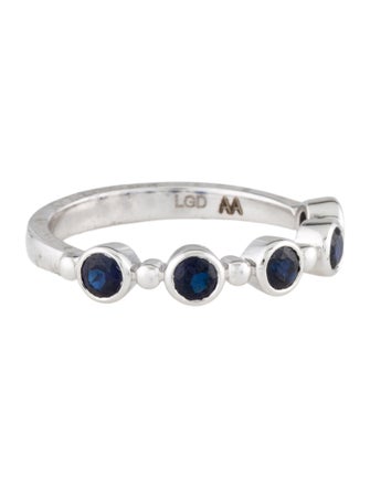Aamiaa 14K Synthetic Sapphire Band