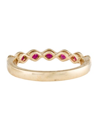 Aamiaa 14K Synthetic Ruby Band