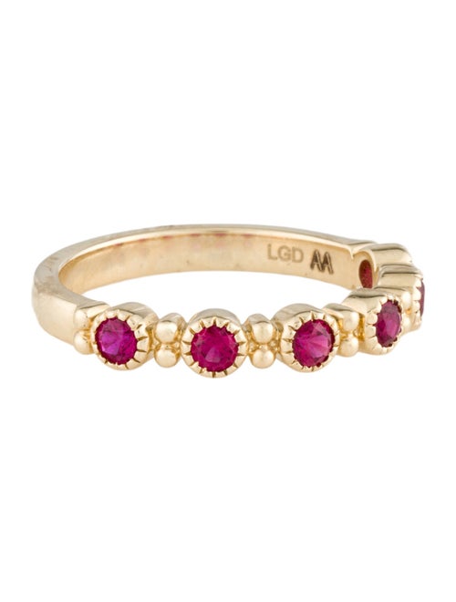 Aamiaa 14K Synthetic Ruby Band