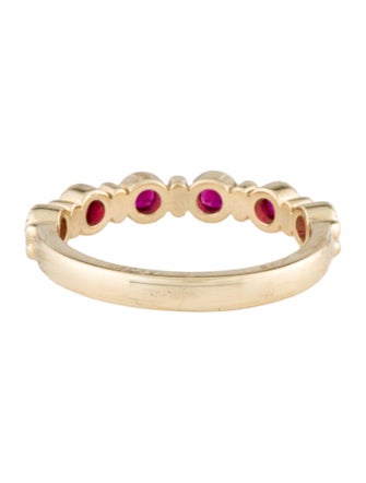 Aamiaa 14K Synthetic Ruby Band