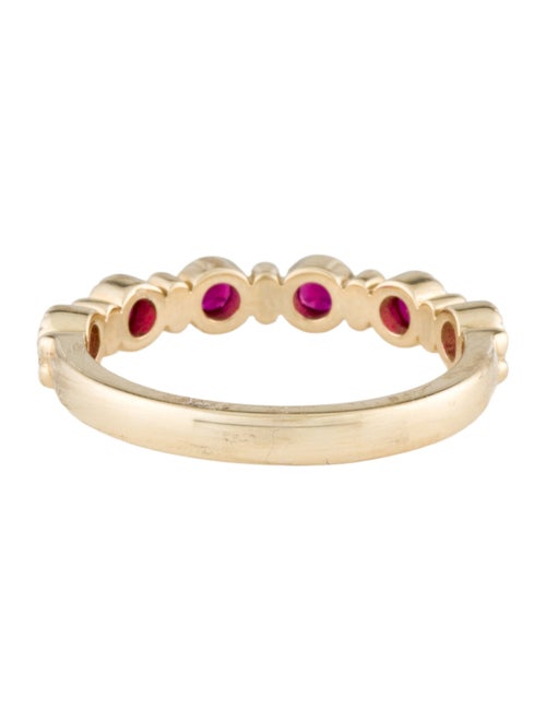 Aamiaa 14K Synthetic Ruby Band
