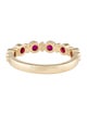 Aamiaa 14K Synthetic Ruby Band