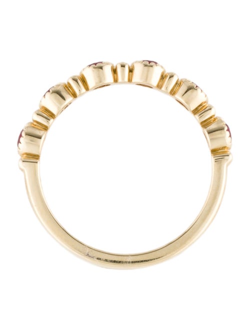 Aamiaa 14K Synthetic Ruby Band