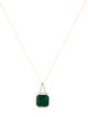 Aamiaa 14K Emerald & Diamond Pendant Necklace